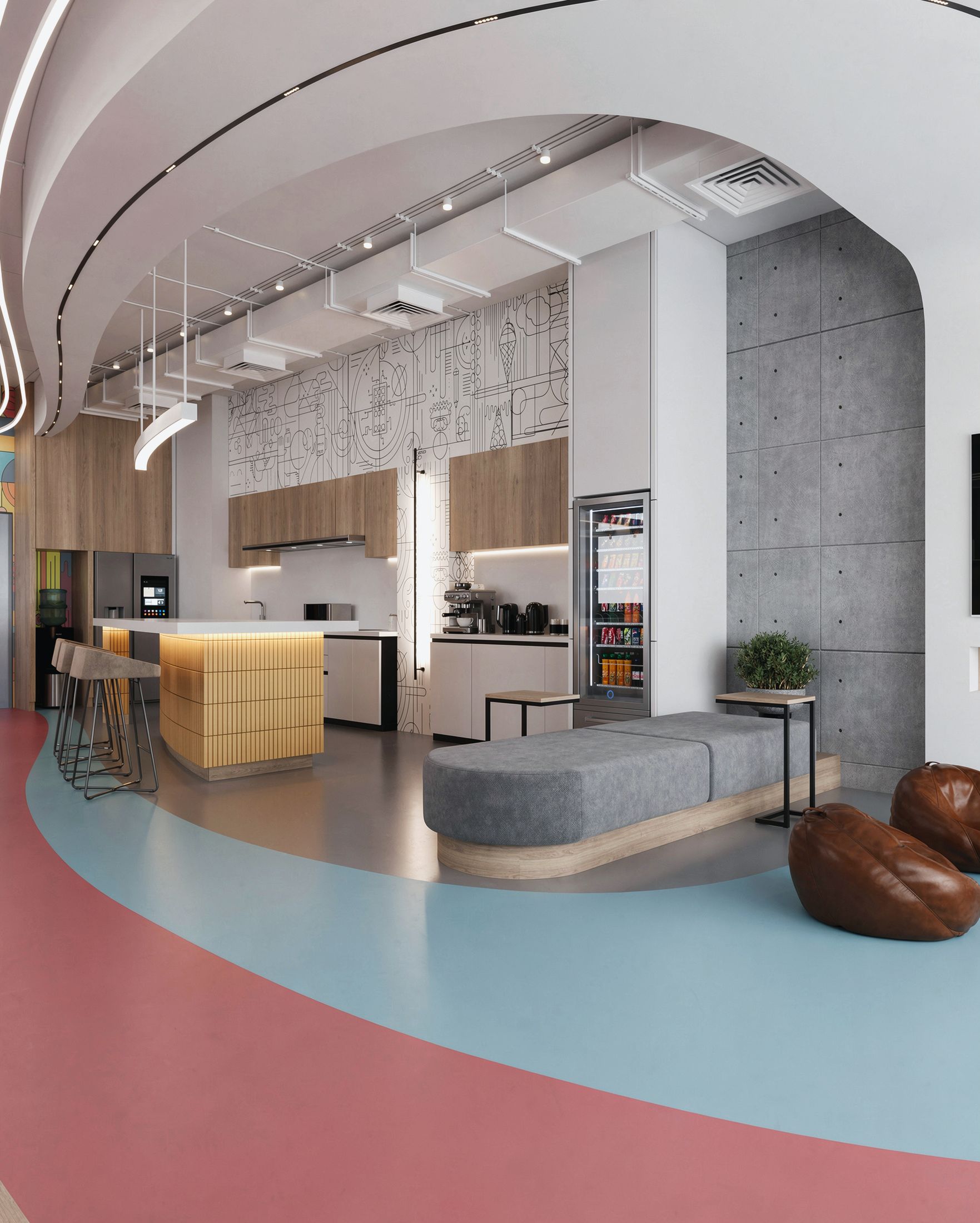 Break Area — Agora Mall — Xforms Studio