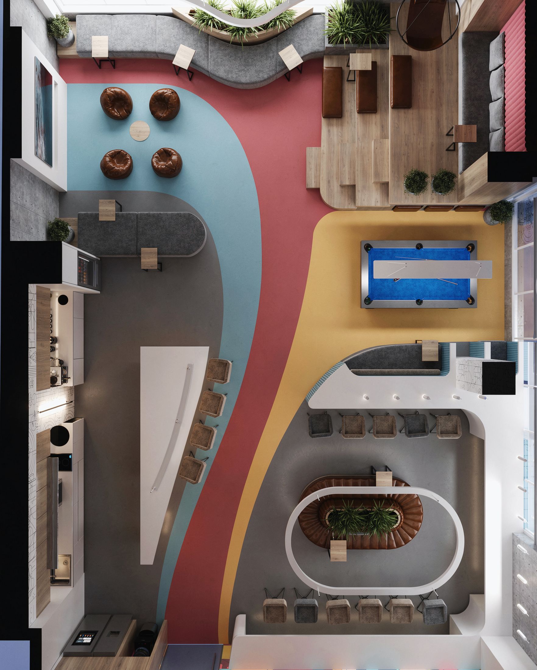 Break Area — Agora Mall — Xforms Studio