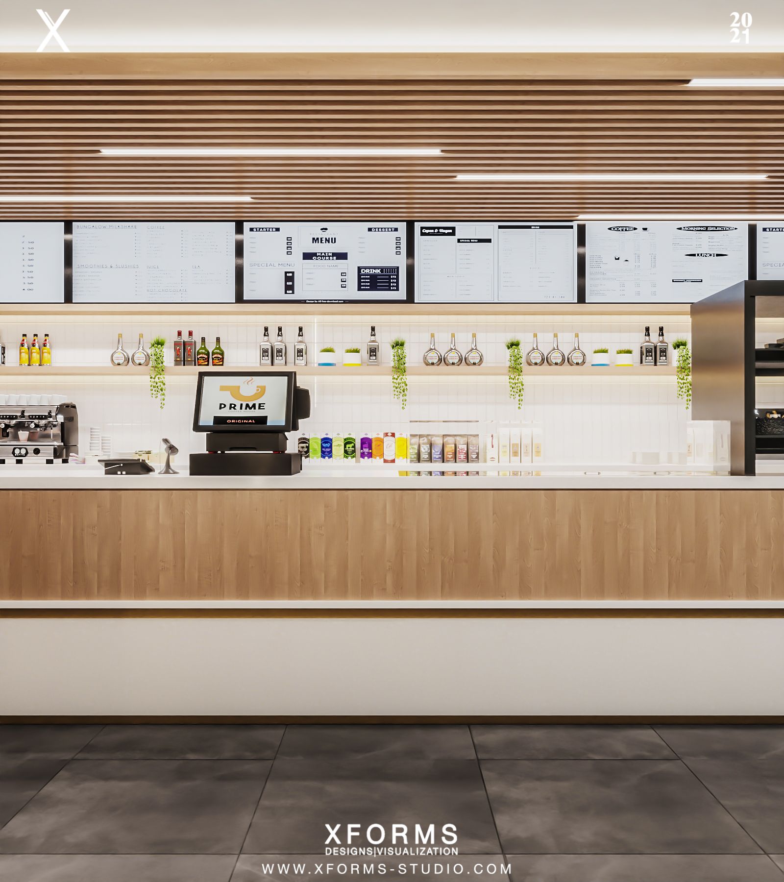 Prime Cafe — Shiek Zayed — Xforms Studio