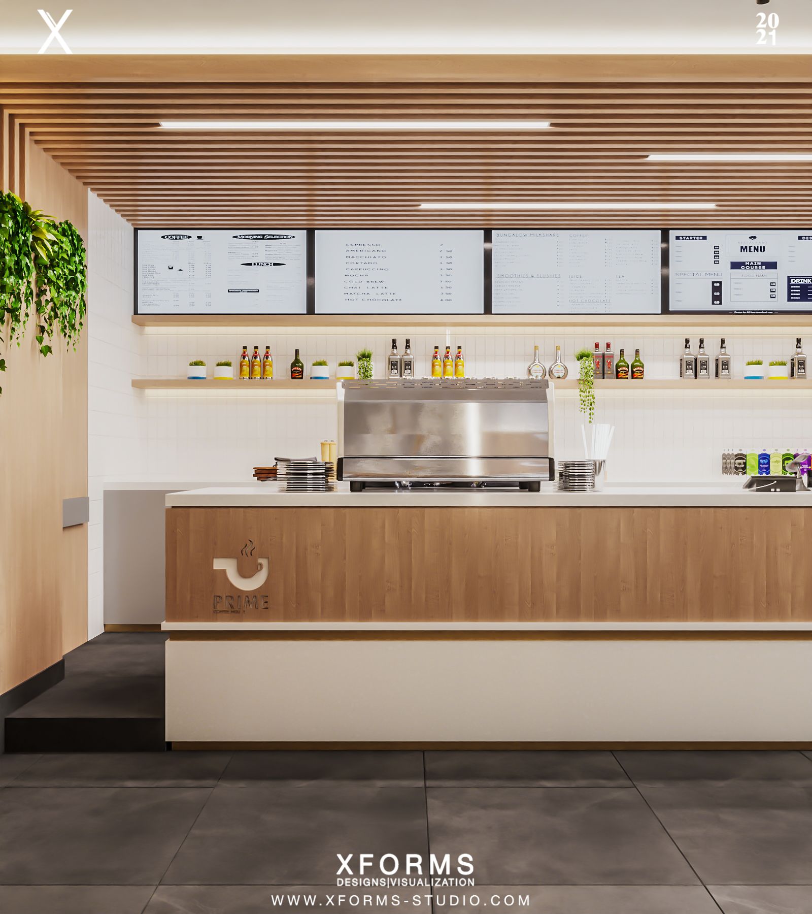 Prime Cafe — Shiek Zayed — Xforms Studio