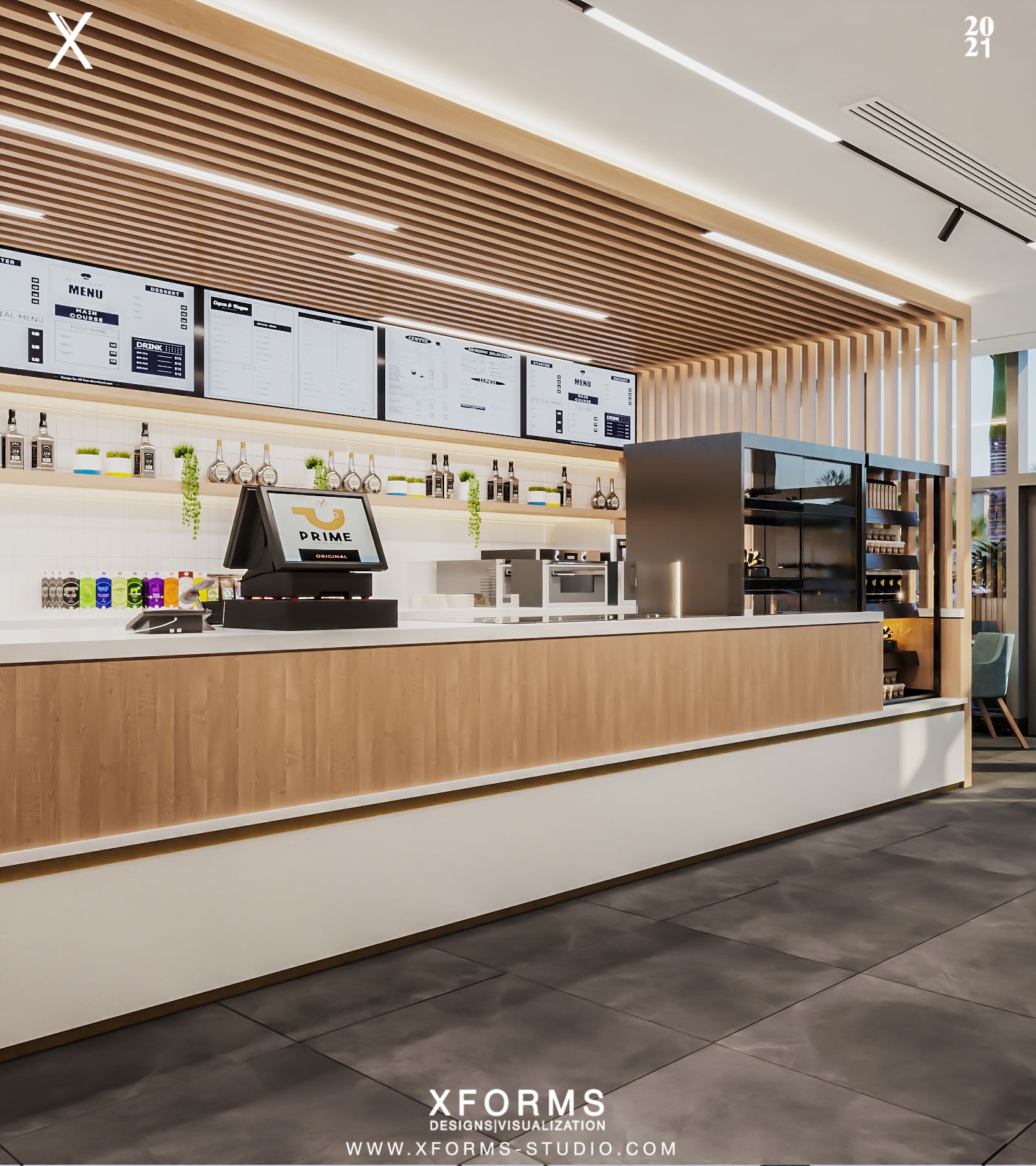 Prime Cafe — Shiek Zayed — Xforms Studio
