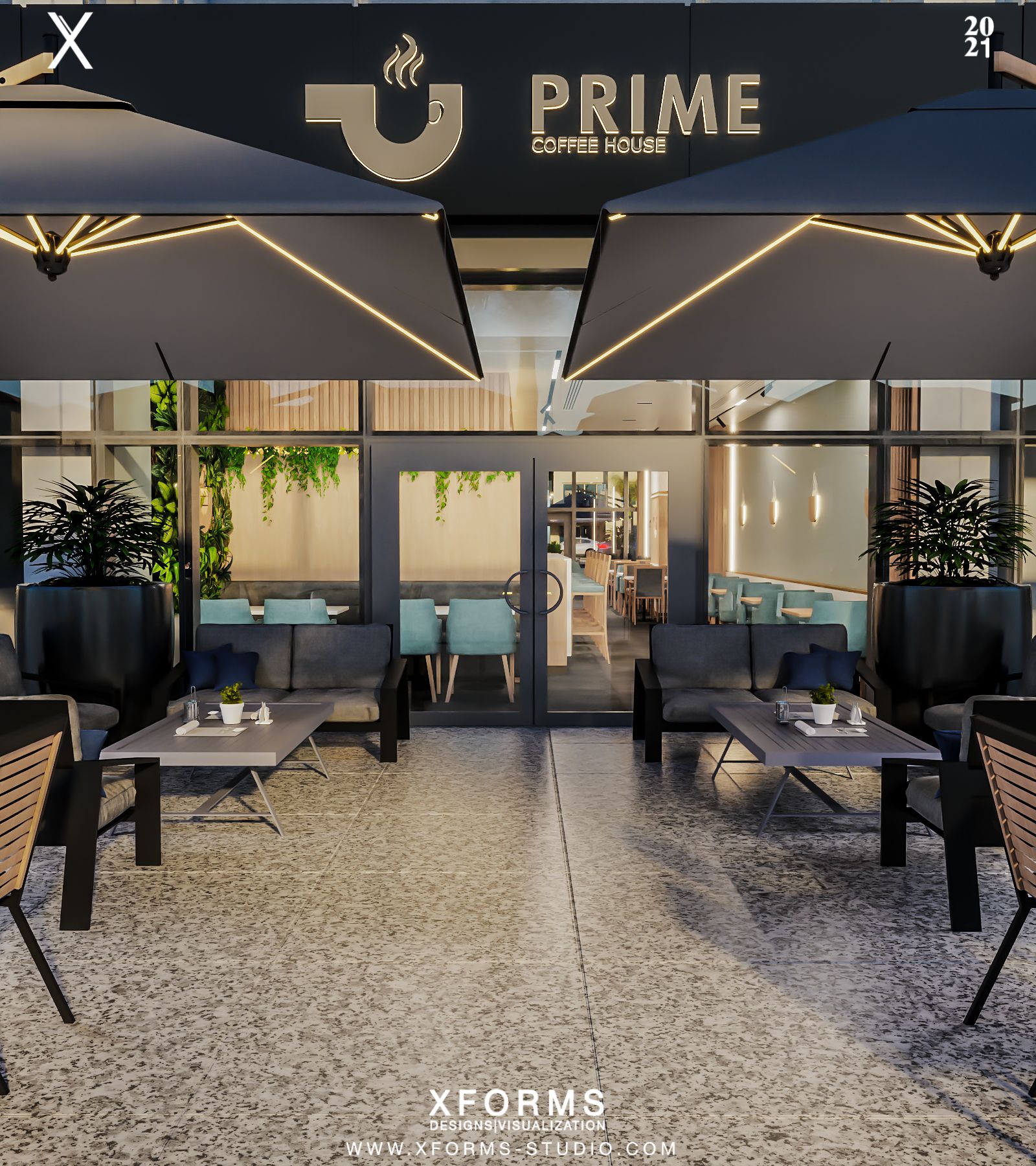Prime Cafe — Shiek Zayed — Xforms Studio