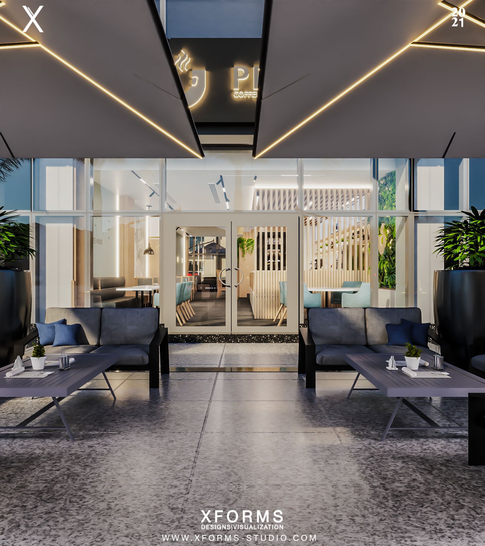 Prime Cafe — Shiek Zayed — Xforms Studio