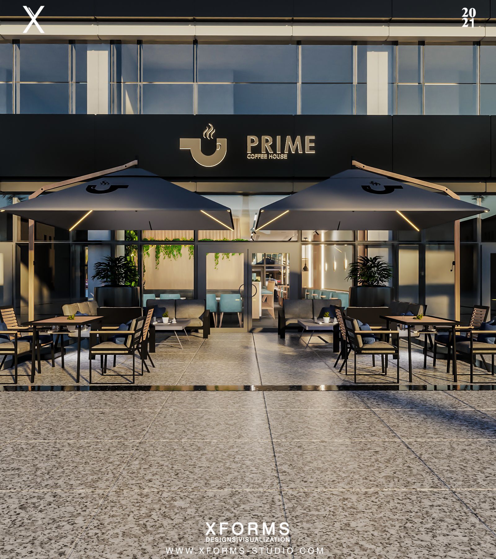 Prime Cafe — Shiek Zayed — Xforms Studio