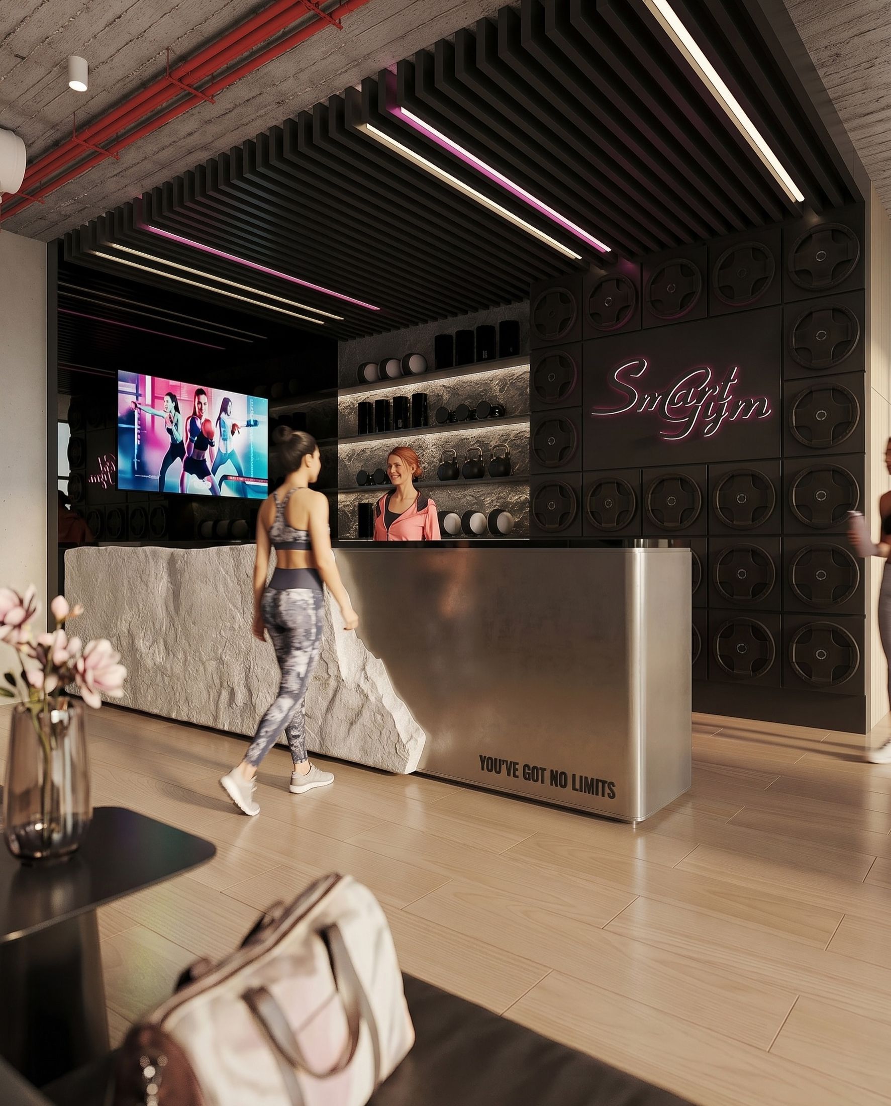 Smart Gym — Rock Gold Mall, New Cairo — Xforms Studio