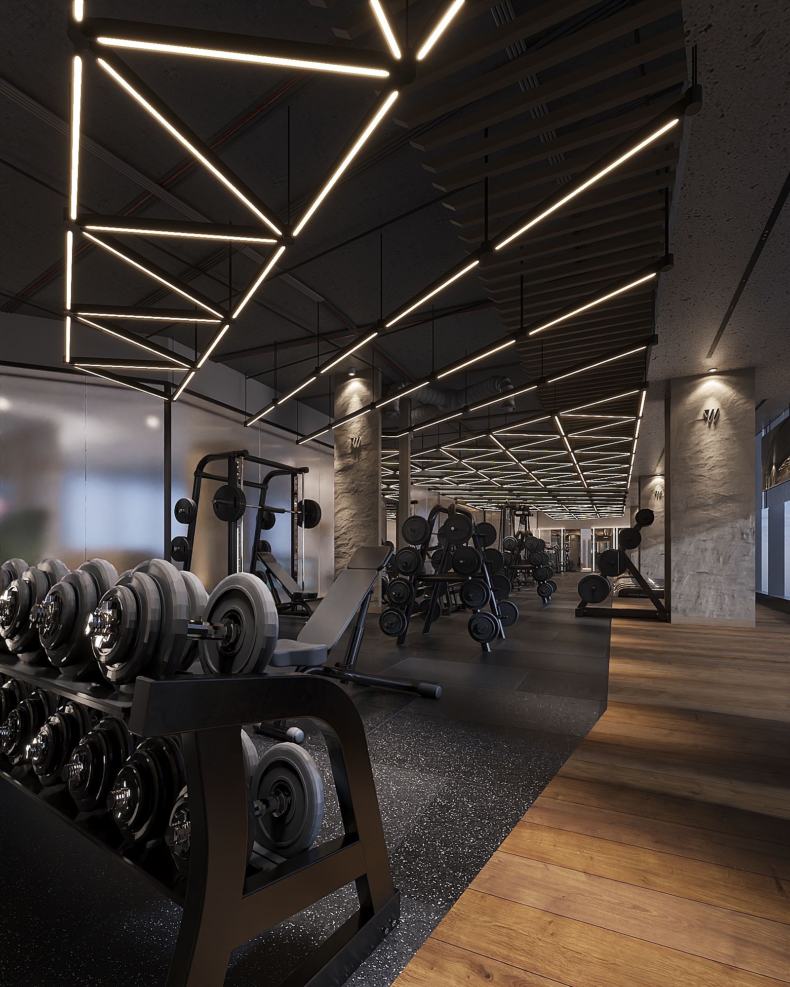 Well Gym — King Abdullah Financial District, Riyadh — Xforms Studio